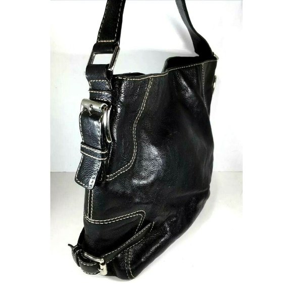 Michael Michael Kors Large Black Leather Shoulder Bag - Picture 4 of 12